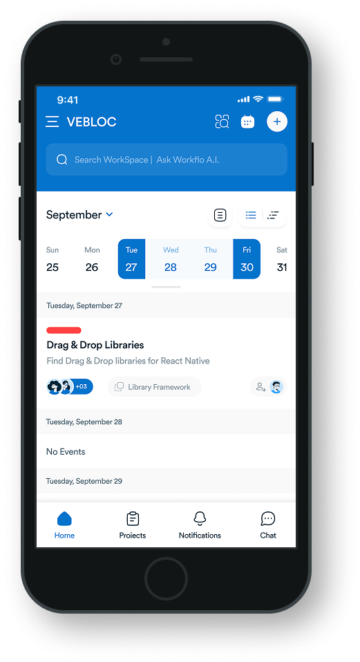 Workflo on iOS