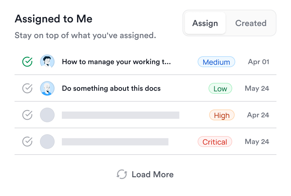 A Workflo page combining tasks, notes, and a database view